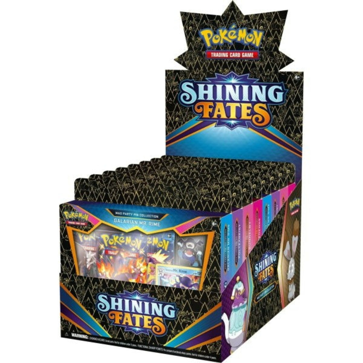 Pokemon Sword & Shield - SWSH04.5 - Shining Fates Mad Party Pin Collection Case Sealed