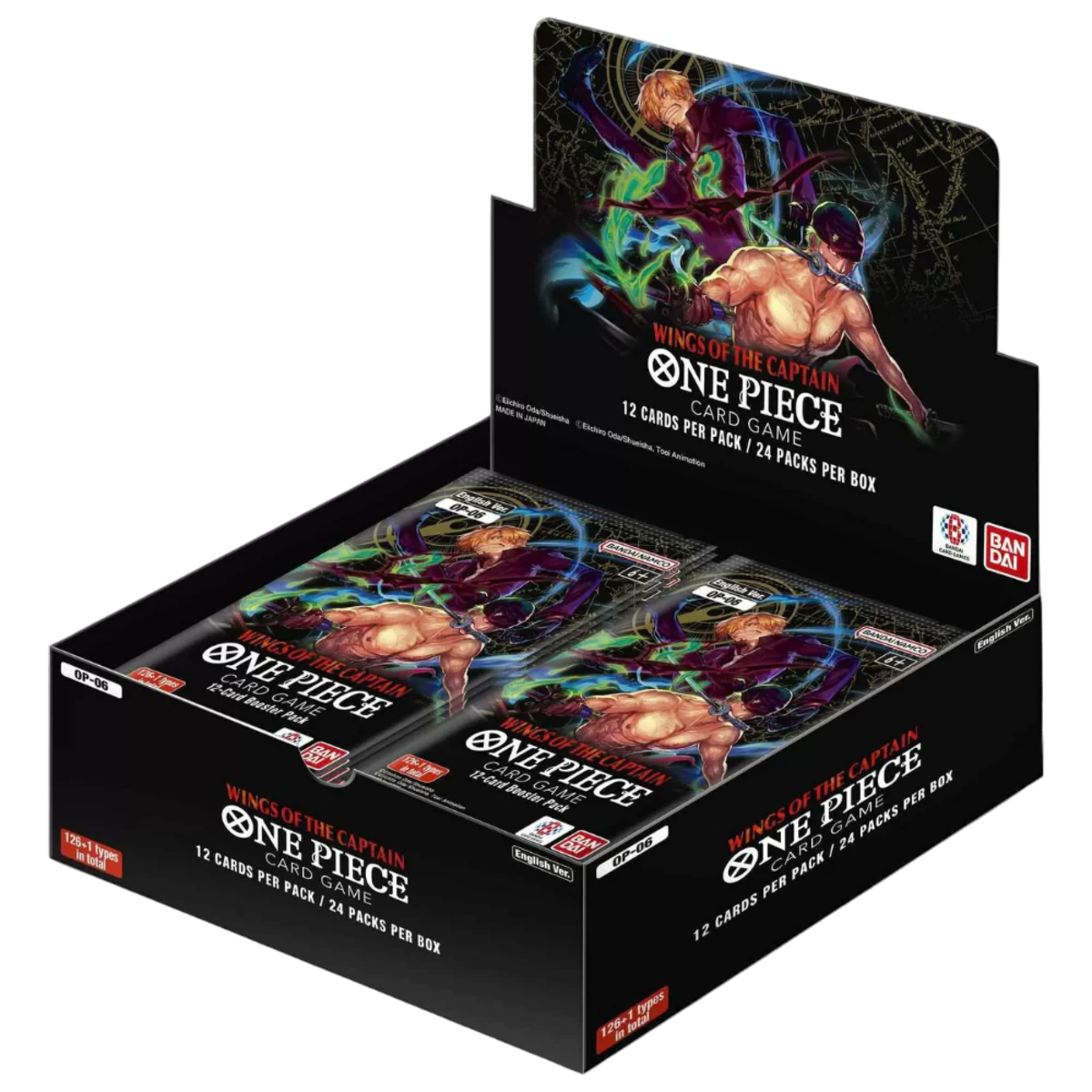 One Piece TCG - OP06 - Wings of the Captain Booster Box (24 packs) BeardyCards One Piece TCG - OP06 - Wings of the Captain Booster Box (24 packs) BeardyCards