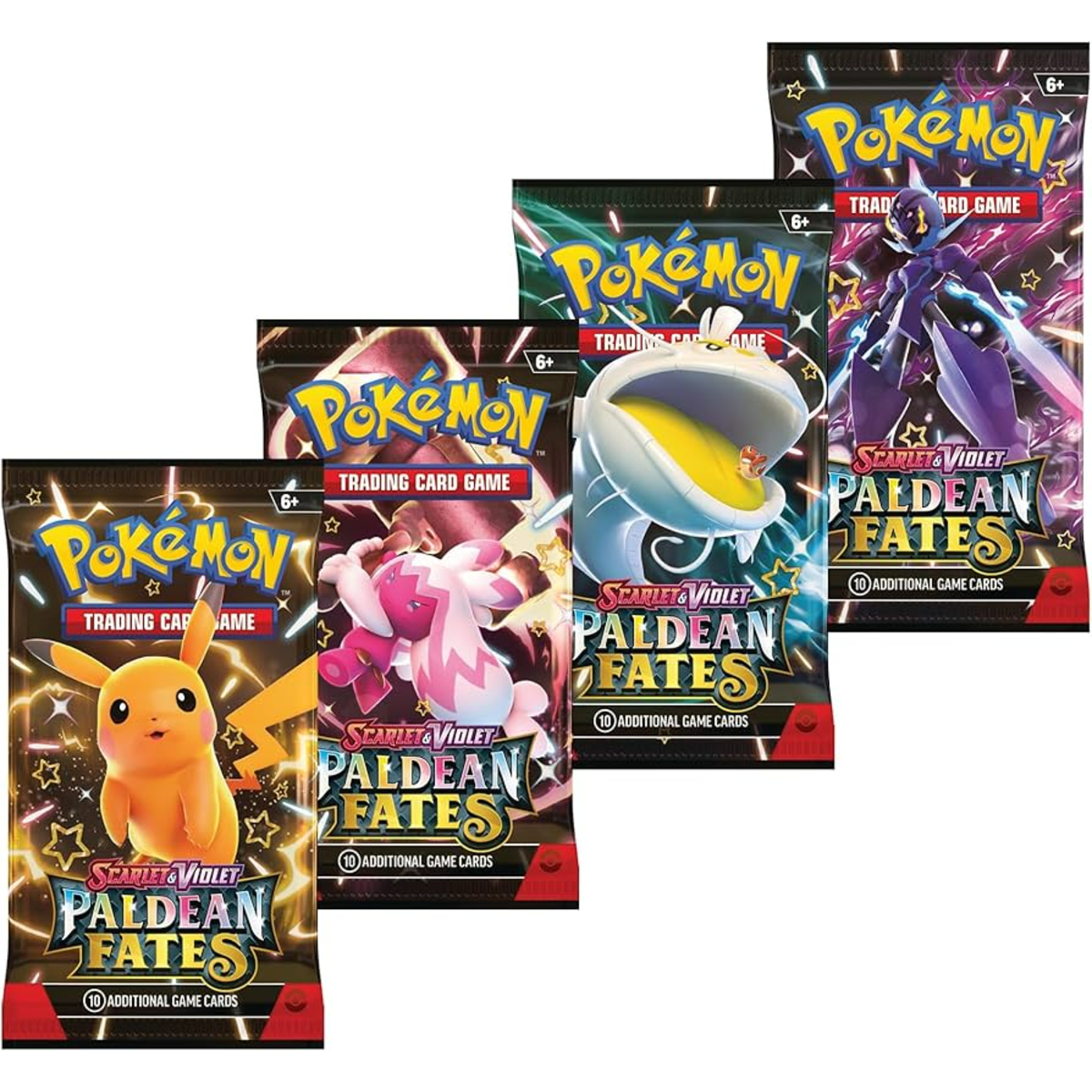 Pokemon Scarlet & Violet - SV04.5 - 4x Paldean Fates Loose Booster Pack - Black Friday