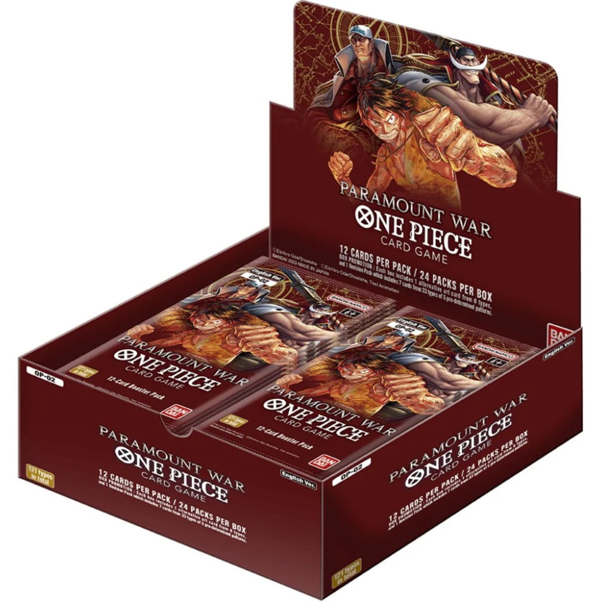 bandai one piece paramount war card game booster pack One Piece TCG - OP02