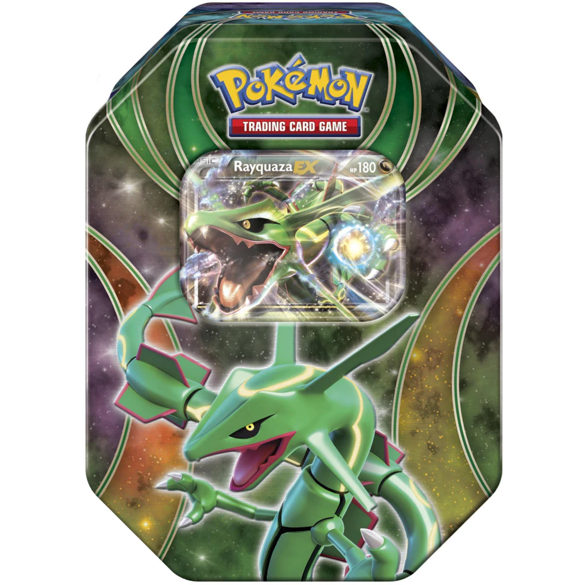 Pokemon XY - Powers Beyond Tin - Rayquaza ex (Has a tear)