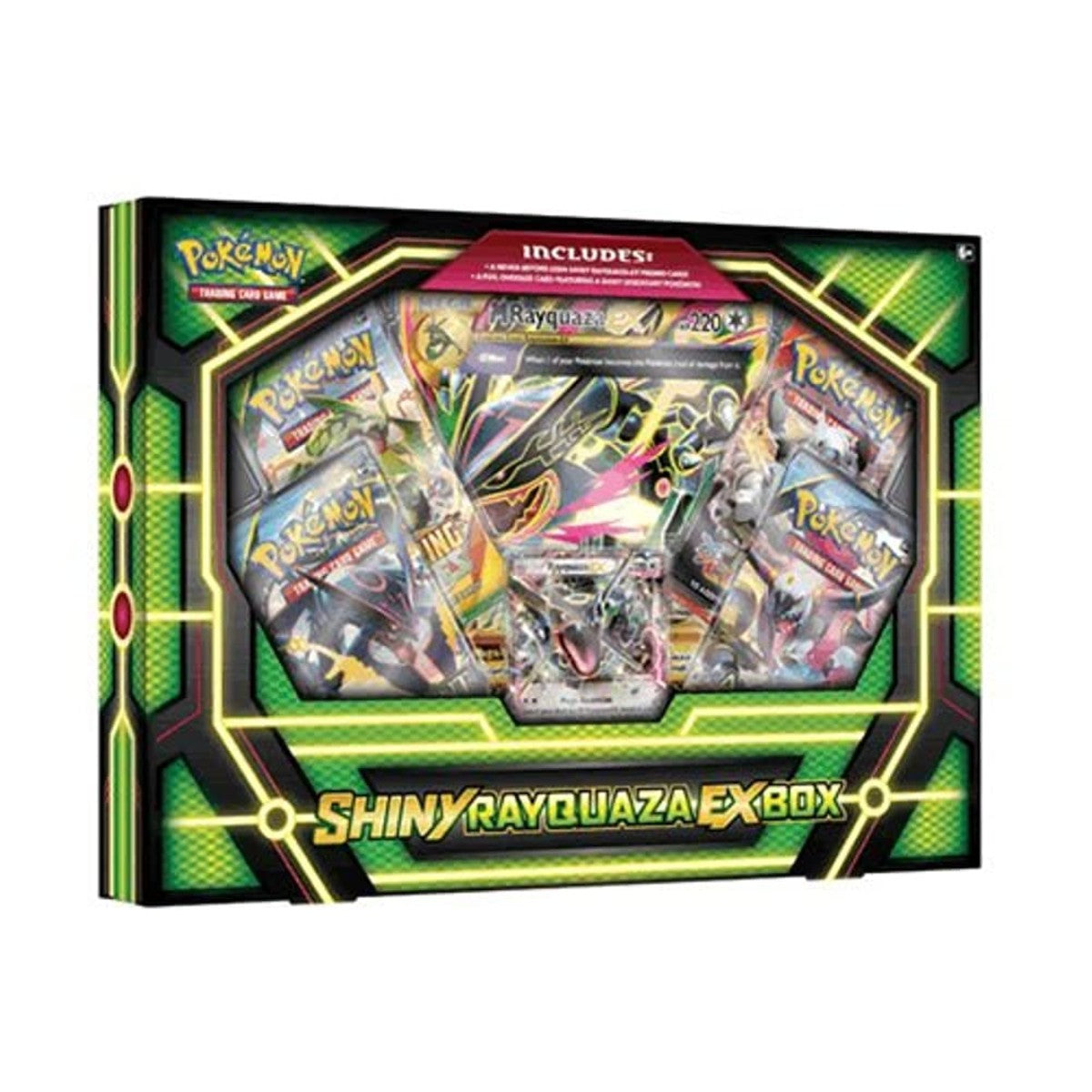 pokemon shiny rayquaza ex box card game XY Deck:Draconic Destruction Wilds of Eldraine EX Box also expands Shops in The Uk