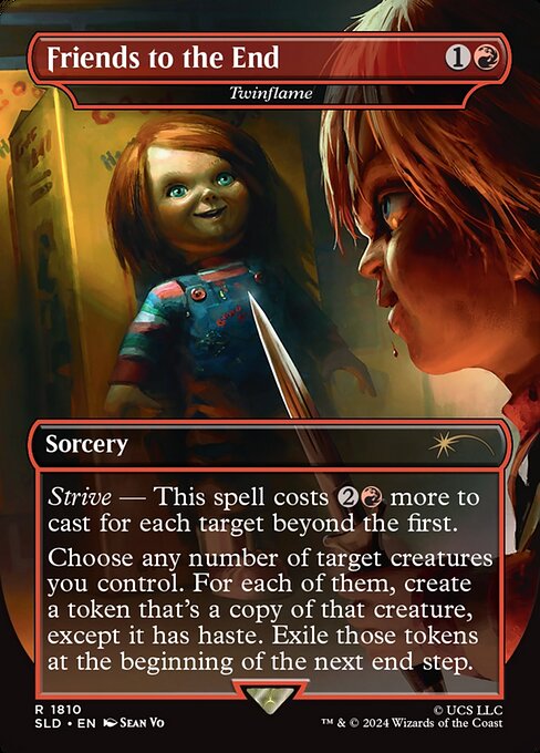 Secret Lair Drop / Friends to the End - (SLD-1810) - Friends to the End - Twinflame (Borderless) Foil