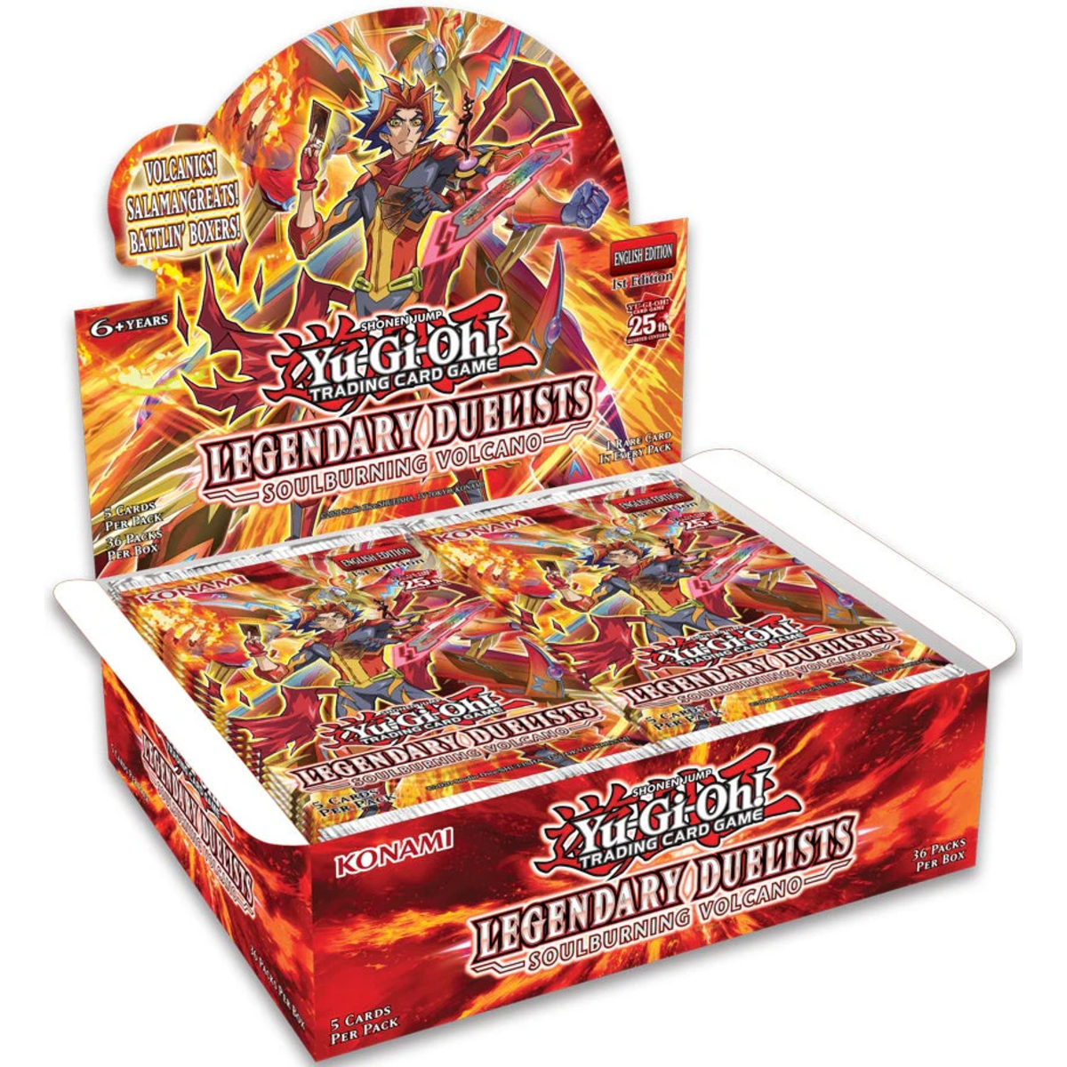 Yugioh - Legendary Duelists: Soulburning Volcano - 1st Edition Booster Box (36 packs)