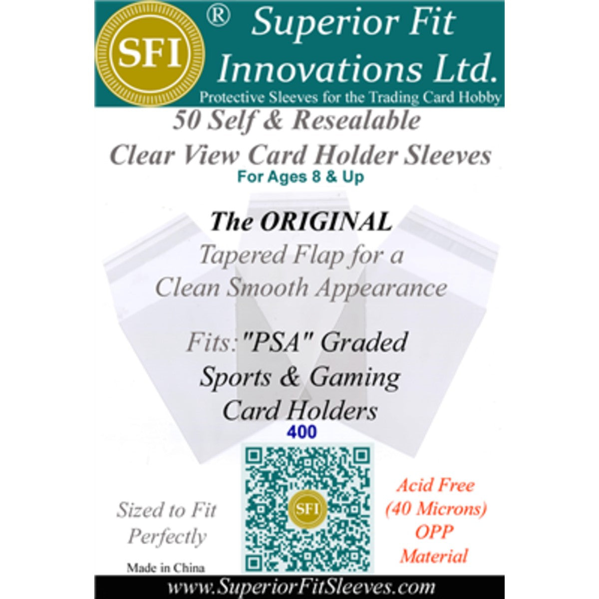 Perfect Fit Superior Fit Innovations Sleeves for PSA Graded Cards/Slabs