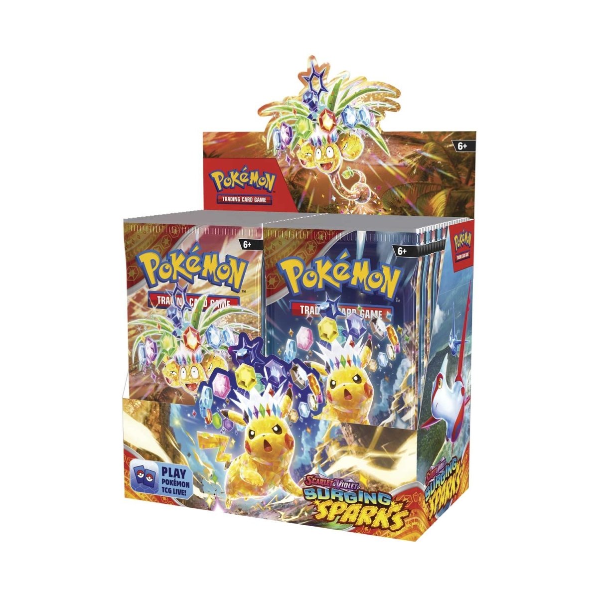 Pokemon Scarlet & Violet - SV08 - Surging Sparks Booster Box (36 Packs BeardyCards Pokemon Scarlet & Violet - SV08 - Surging Sparks Booster Box (36 Packs BeardyCards