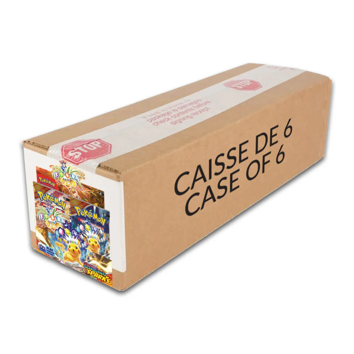 Pokemon Scarlet & Violet - SV08 - Surging Sparks Booster Box Sealed Case (6 Booster Boxes)