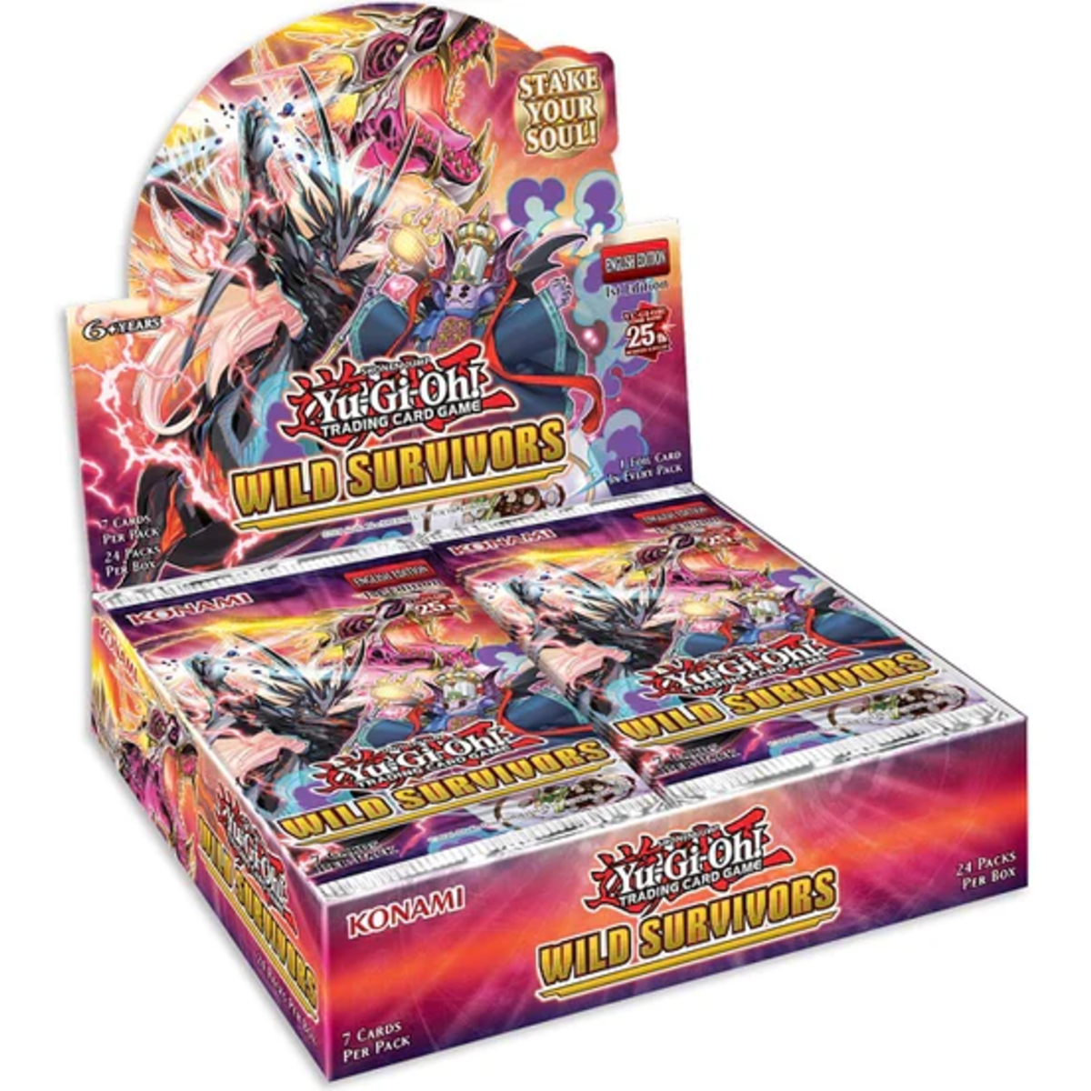 Yugioh - Wild Survivors - 1st Edition Booster Box (24 packs)