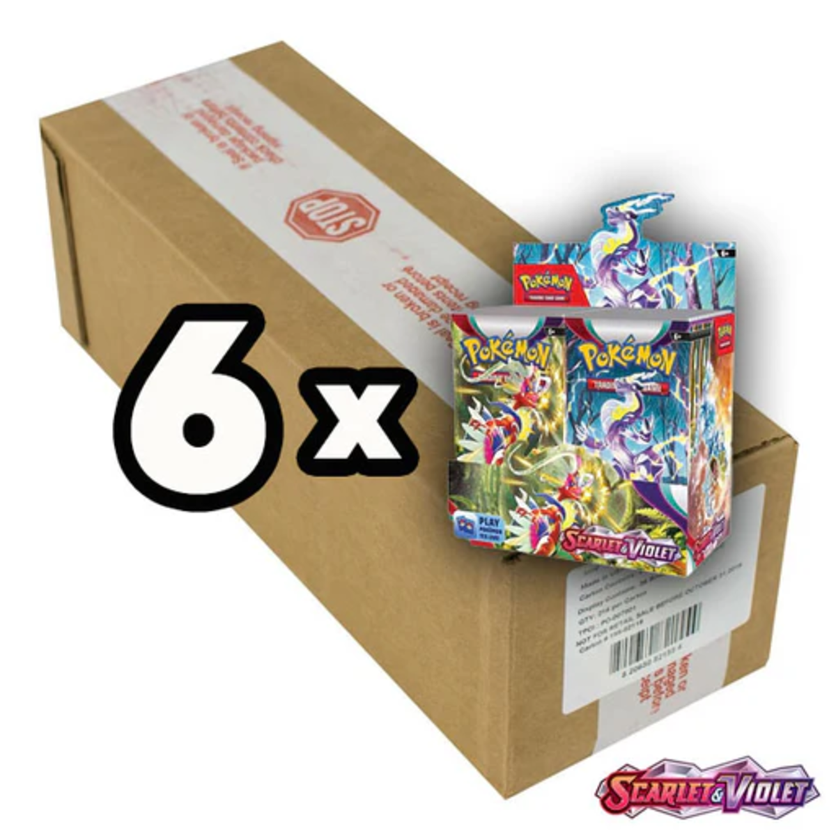 Pokemon Scarlet & Violet - SV01 - Scarlet & Violet Base Booster Box Sealed Case (6 Booster Boxes)