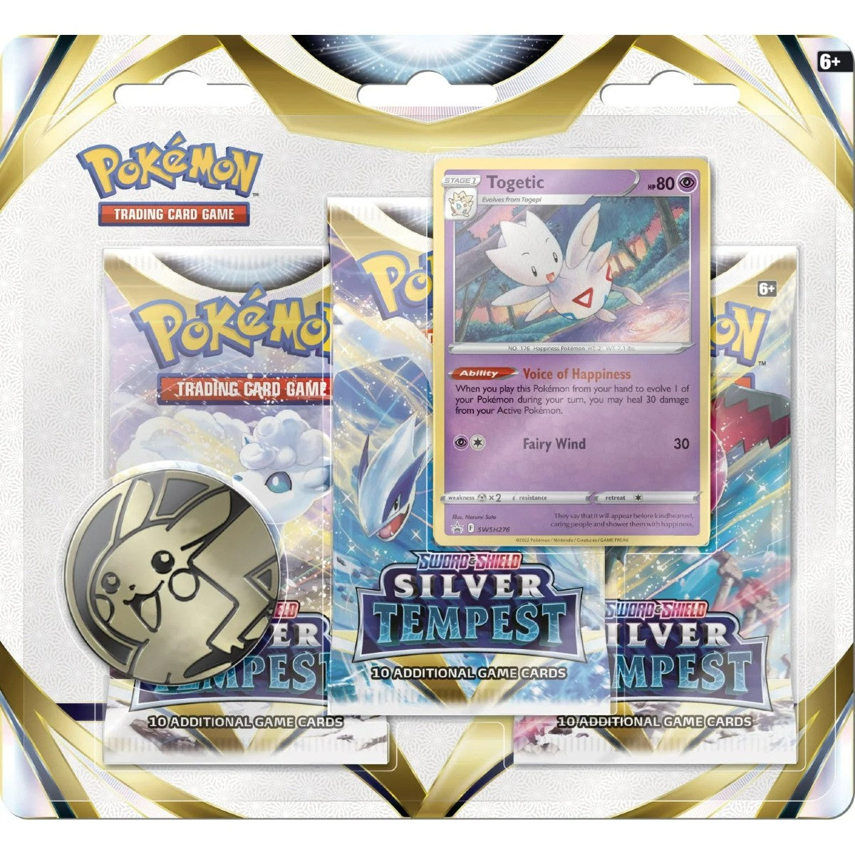 Pokemon Sword & Shield - SWSH12 - Silver Tempest 3-pack Blister (Random Promo)