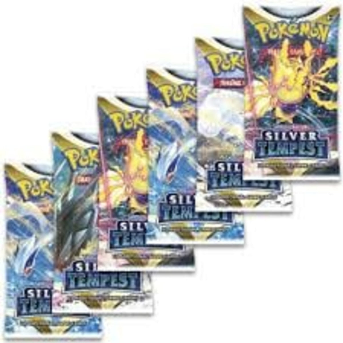 Pokemon Sword & Shield - SWSH12 - 6x Silver Tempest Loose Booster Pack - Black Friday