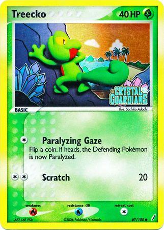 Crystal Guardians 067 Treecko - Reverse Holofoil - Common