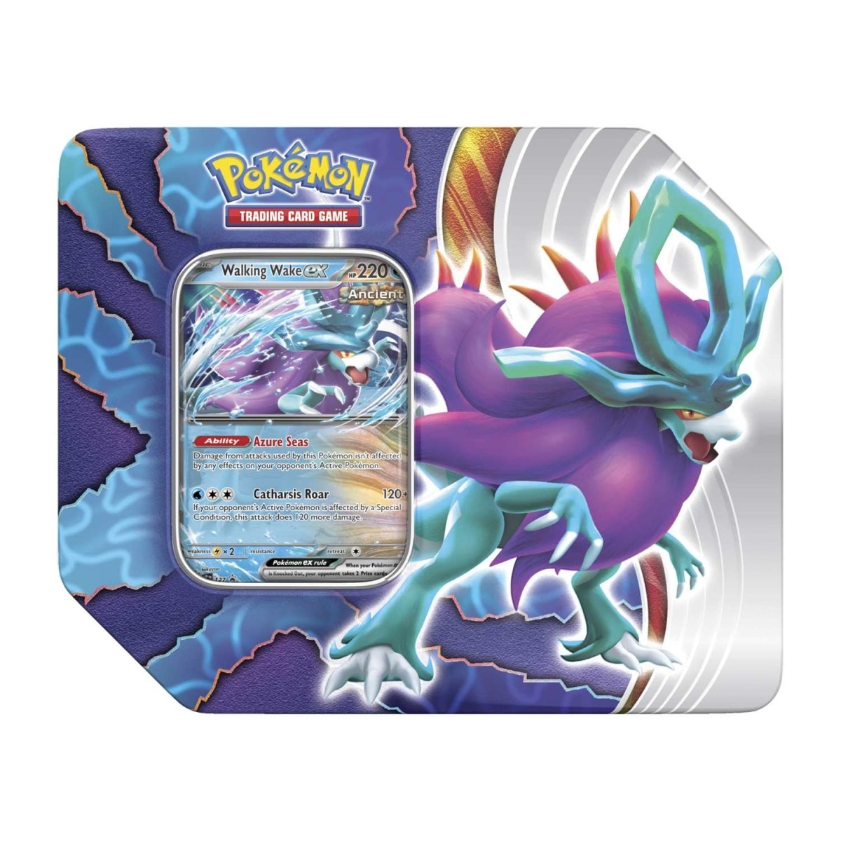 Pokemon Paradox Clash Tin (Walking Wake ex) BeardyCards Pokemon Paradox Clash Tin (Walking Wake ex) BeardyCards