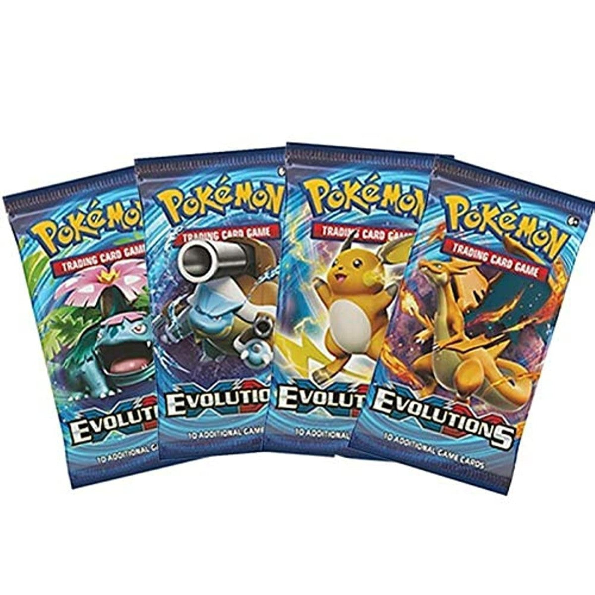 Pokemon XY - XY12 - Evolutions Booster Pack Art Set (4 packs)