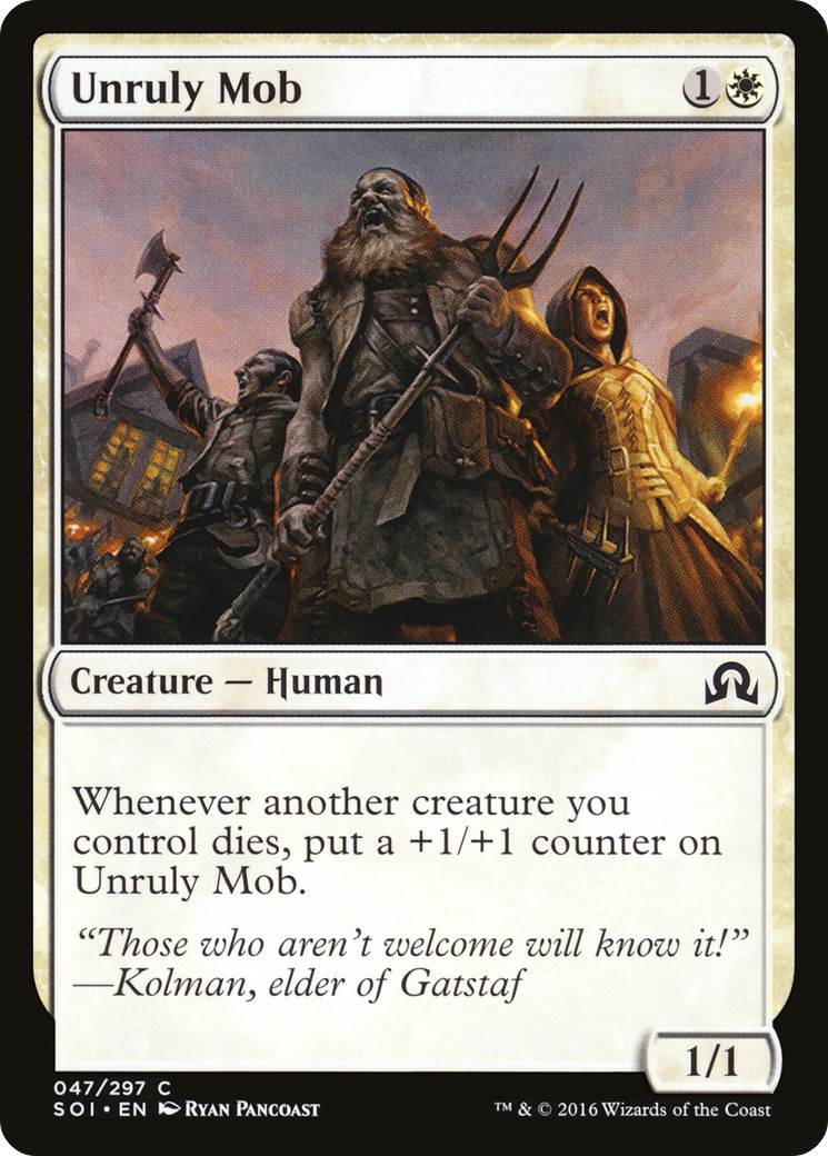 Shadows over Innistrad - (SOI-047) - Unruly Mob Foil
