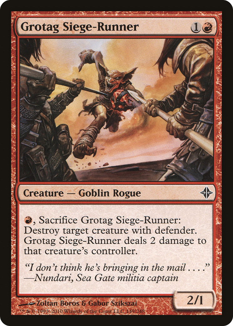 Rise of the Eldrazi - (ROE-149) - Grotag Siege-Runner Foil