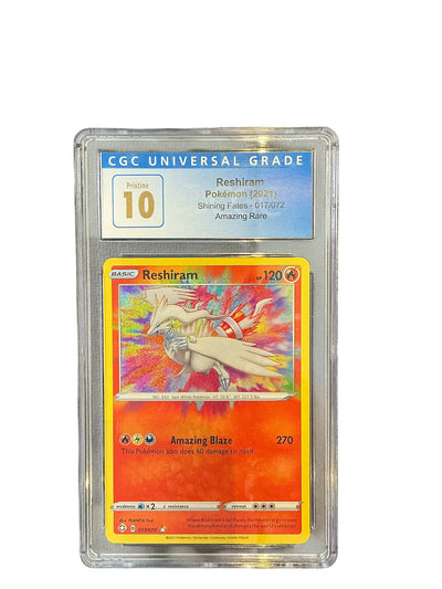 Shining Fates 017/072 CGC PRISTINE 10 #4002716037 Reshiram - Holofoil - Amazing Rare