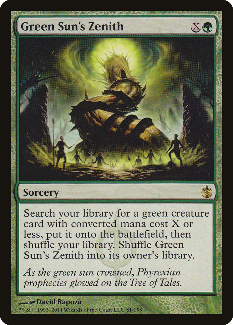 Mirrodin Besieged - (MBS-081) - Green Sun's Zenith