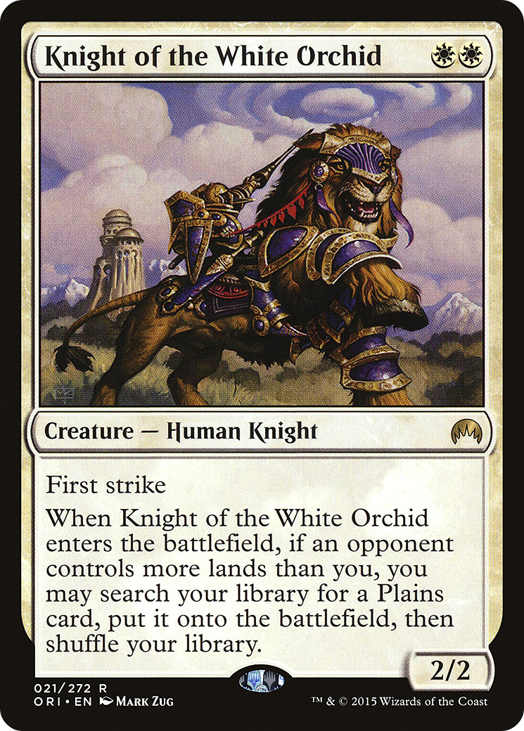 Magic Origins - (ORI-021) - Knight of the White Orchid Foil