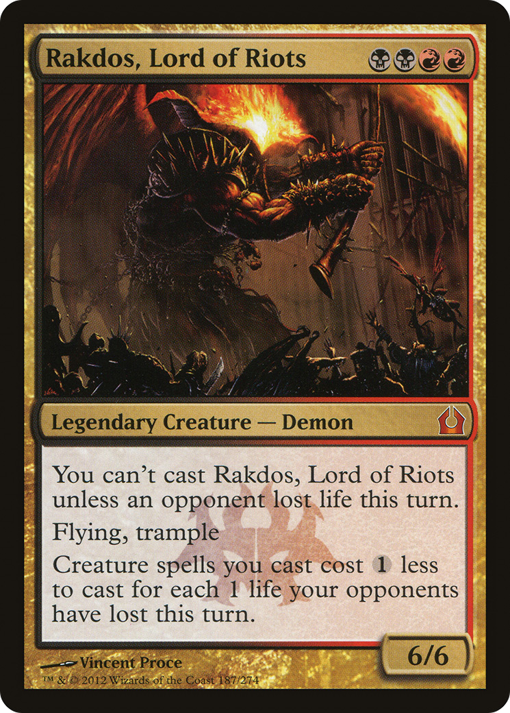 Return to Ravnica - (RTR-187) - Rakdos, Lord of Riots
