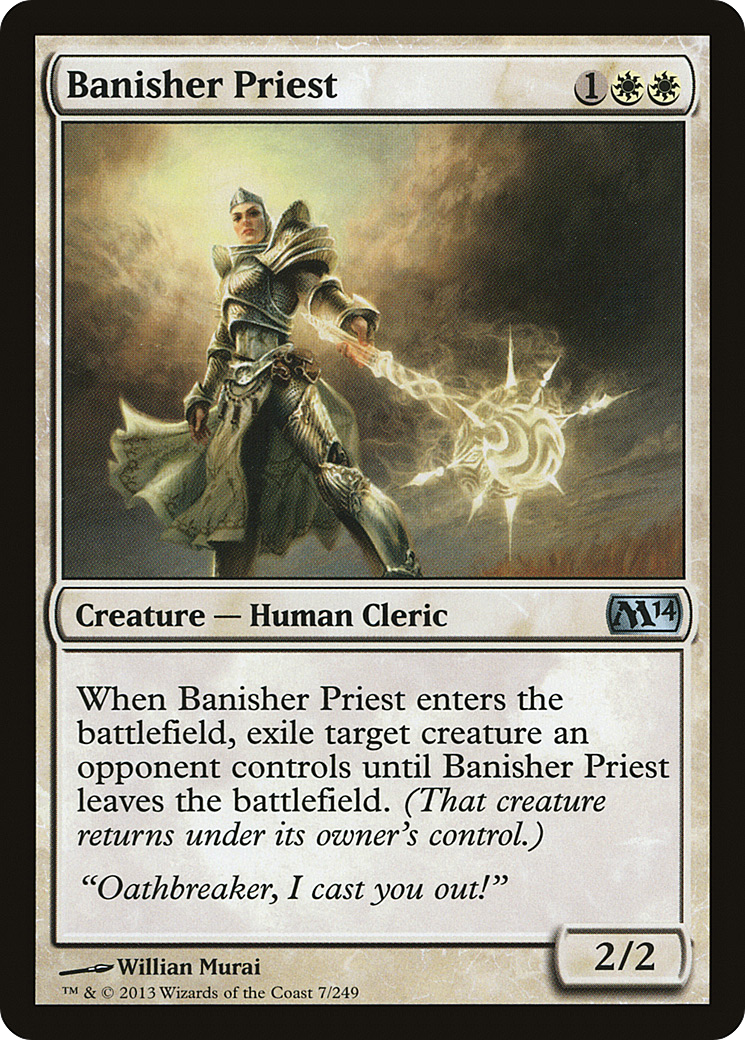 Magic 2014 - (M14-007) - Banisher Priest Foil
