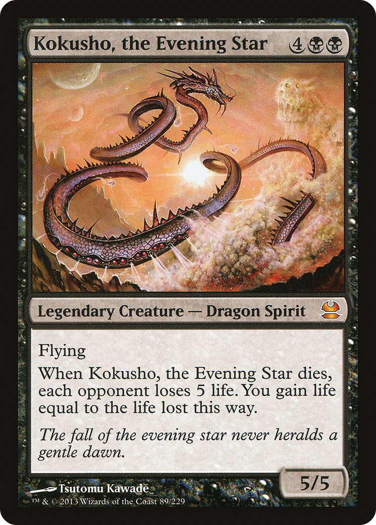 Modern Masters - (MMA-089) - Kokusho, the Evening Star Foil