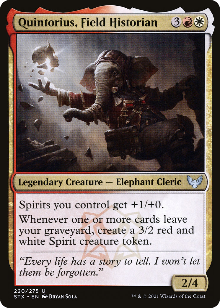 Strixhaven: School of Mages - (STX-220) - Quintorius, Field Historian Foil