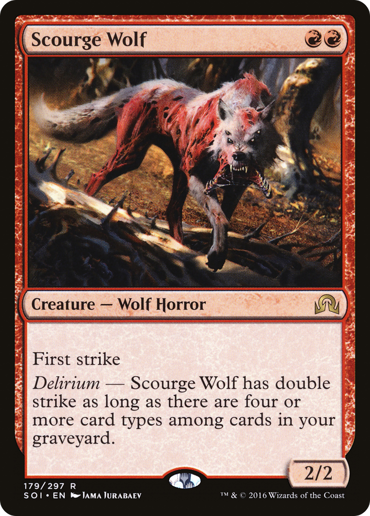 Shadows over Innistrad - (SOI-179) - Scourge Wolf