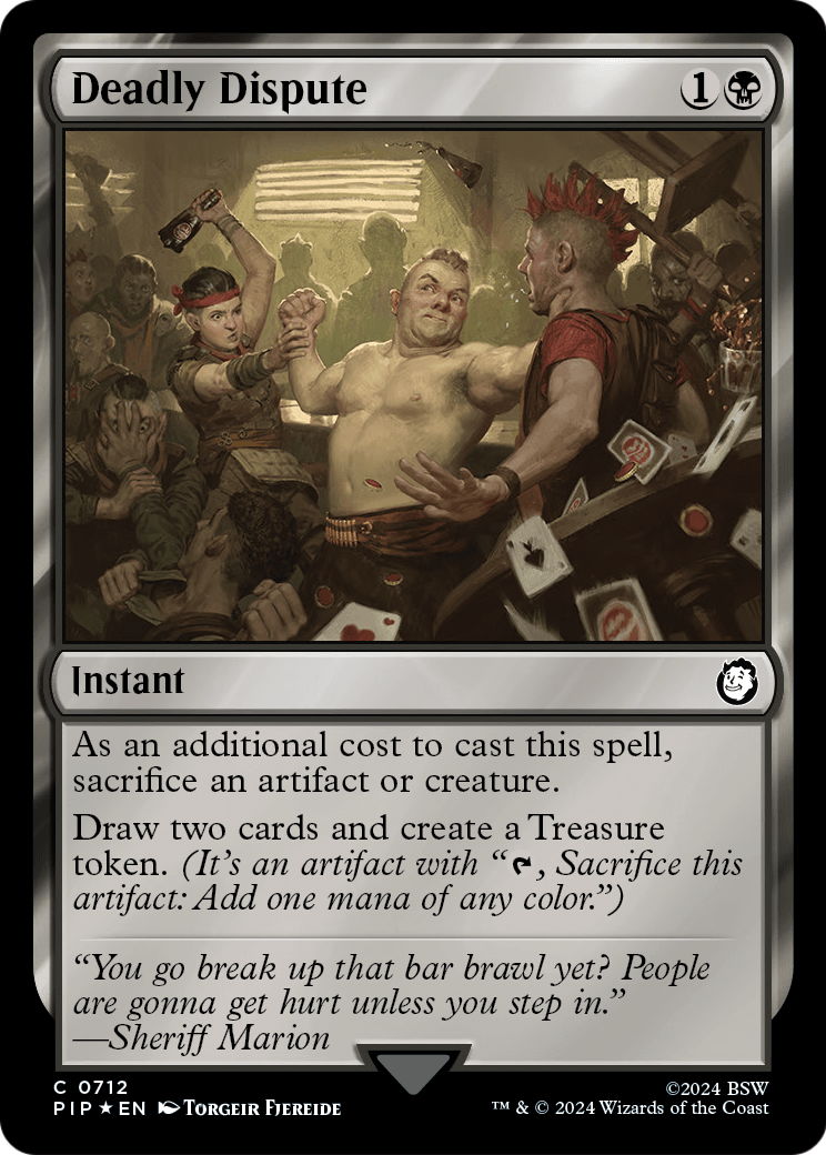 Fallout - (PIP-712) - Deadly Dispute (Surge Foil) Foil