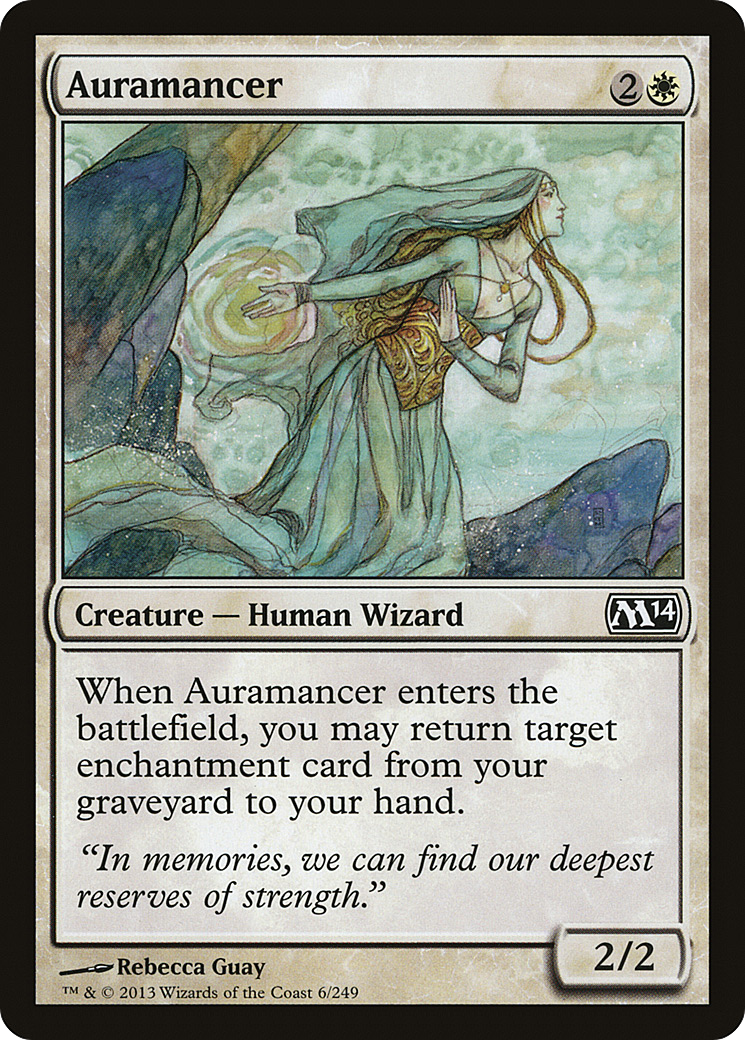 Magic 2014 - (M14-006) - Auramancer Foil