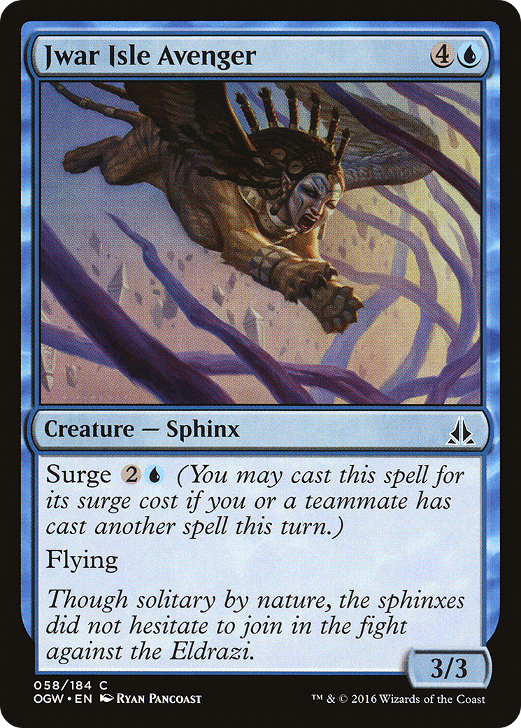 Oath of the Gatewatch - (OGW-058) - Jwar Isle Avenger Foil