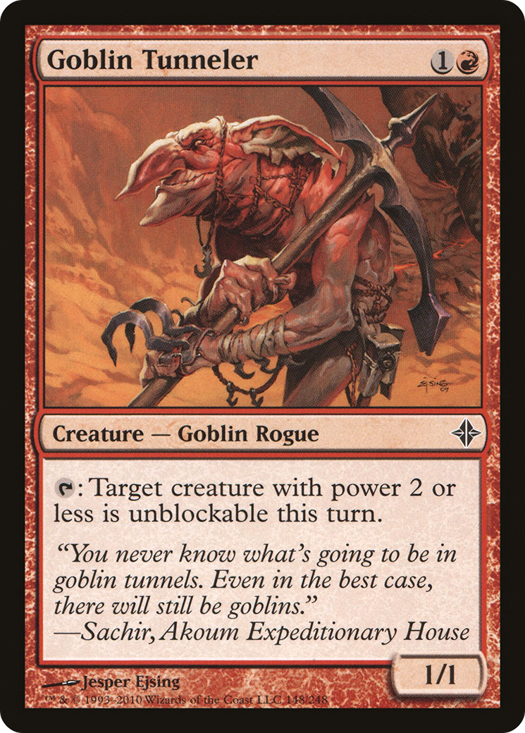 Rise of the Eldrazi - (ROE-148) - Goblin Tunneler Foil