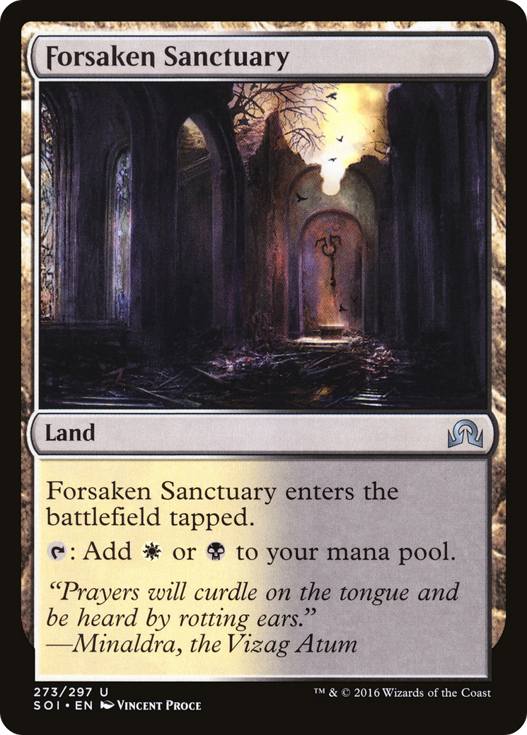Shadows over Innistrad - (SOI-273) - Forsaken Sanctuary Foil