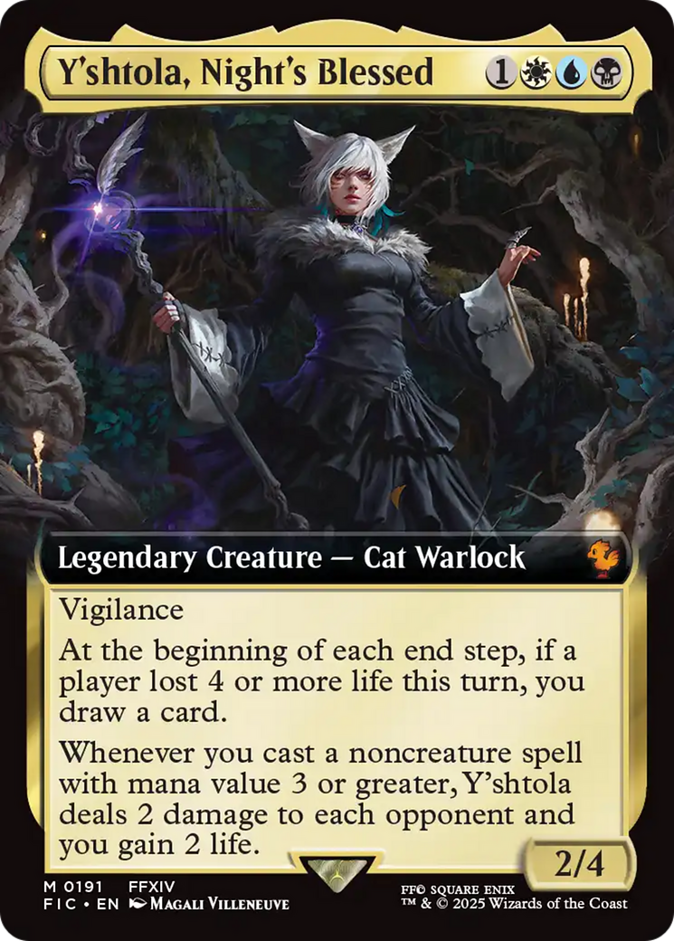 Commander: FINAL FANTASY - (FIC-191) - Y'shtola, Night's Blessed (Extended Art): (Extended Art) Foil