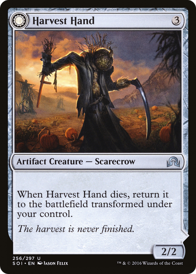 Shadows over Innistrad - (SOI-256) - Harvest Hand: (Double Faced Transform) Foil