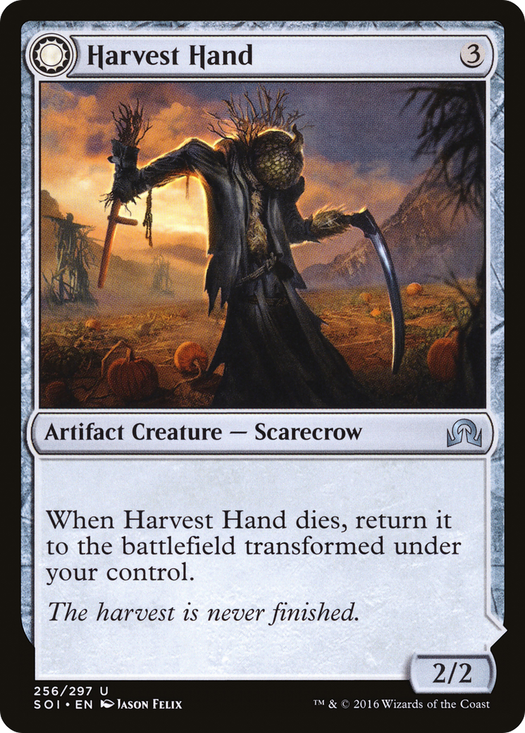 Shadows over Innistrad - (SOI-256) - Harvest Hand: (Double Faced Transform) Foil