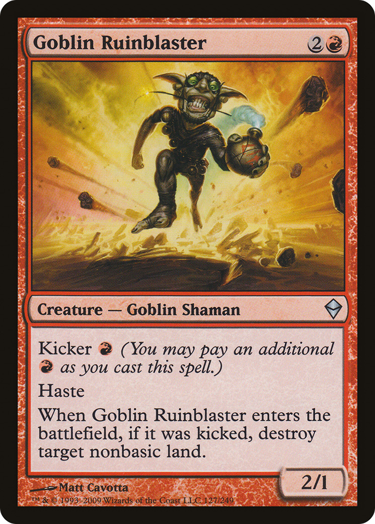 Zendikar - (ZEN-127) - Goblin Ruinblaster Foil