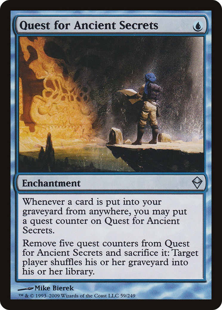 Zendikar - (ZEN-059) - Quest for Ancient Secrets Foil