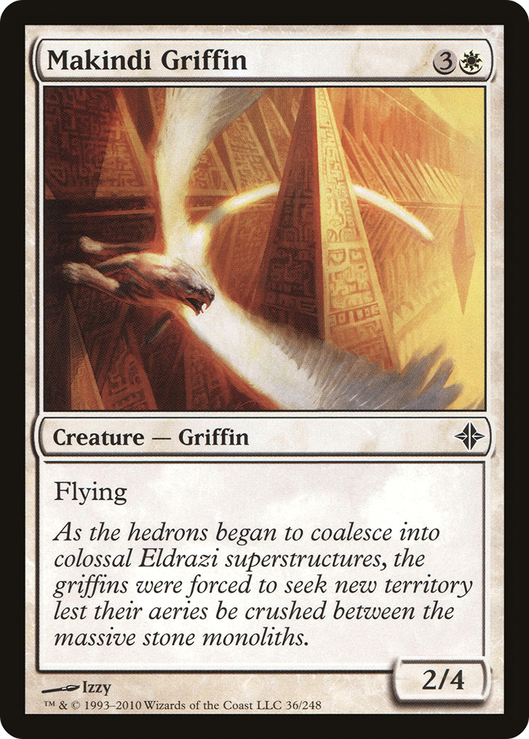 Rise of the Eldrazi - (ROE-036) - Makindi Griffin Foil