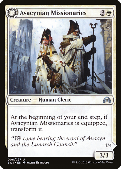 Shadows over Innistrad - (SOI-006) - Avacynian Missionaries: (Double Faced Transform)