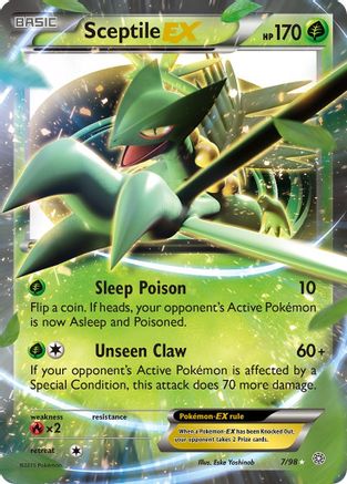 XY  Ancient Origins  007/98 Sceptile EX  - Holofoil - Ultra Rare