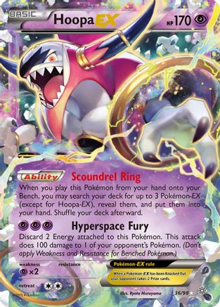 XY  Ancient Origins  036/98 Hoopa EX  - Holofoil - Ultra Rare