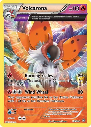 XY  Ancient Origins  018/98 Volcarona (18)  - Rare