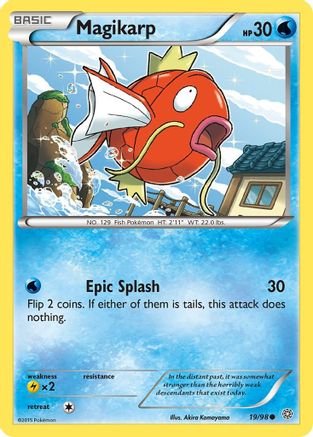XY  Ancient Origins  019/98 Magikarp  - Reverse Holofoil - Common