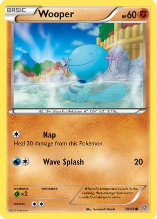 XY  Ancient Origins  038/98 Wooper  - Common