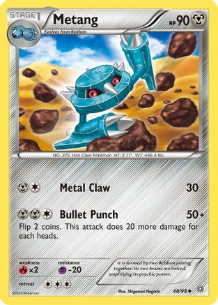XY  Ancient Origins  048 Metang  - Uncommon