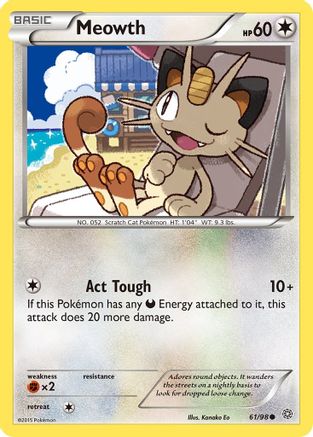 XY  Ancient Origins  061/98 Meowth  - Common