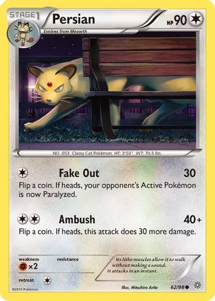 XY  Ancient Origins  062/98 Persian  - Reverse Holofoil - Common