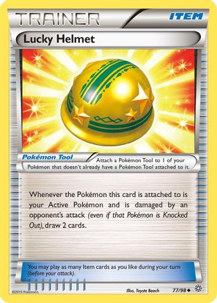 XY  Ancient Origins  077/98 Lucky Helmet  - Reverse Holofoil - Uncommon