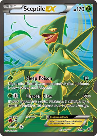 XY  Ancient Origins  084/98 Sceptile EX (84 Full Art)  - Holofoil - Ultra Rare